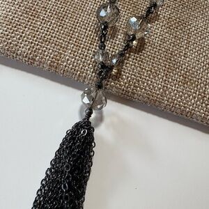 The Limited Chain Tassel Bling Necklace